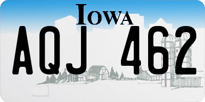 IA license plate AQJ462