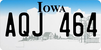 IA license plate AQJ464