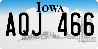 IA license plate AQJ466
