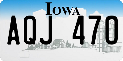 IA license plate AQJ470
