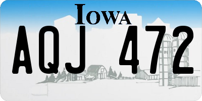 IA license plate AQJ472