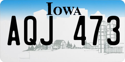 IA license plate AQJ473