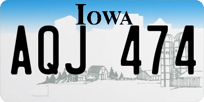 IA license plate AQJ474