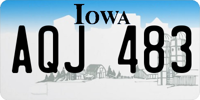 IA license plate AQJ483