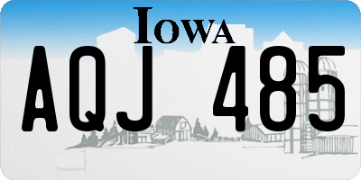 IA license plate AQJ485