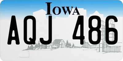 IA license plate AQJ486