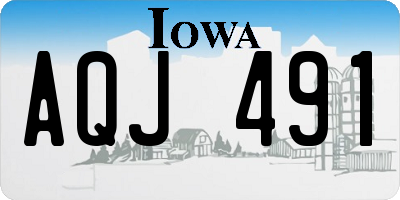 IA license plate AQJ491