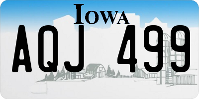IA license plate AQJ499