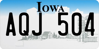 IA license plate AQJ504