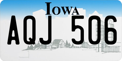IA license plate AQJ506