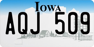 IA license plate AQJ509