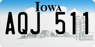 IA license plate AQJ511