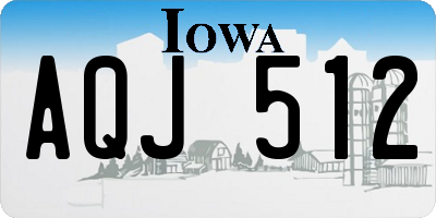 IA license plate AQJ512