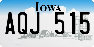 IA license plate AQJ515