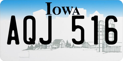 IA license plate AQJ516