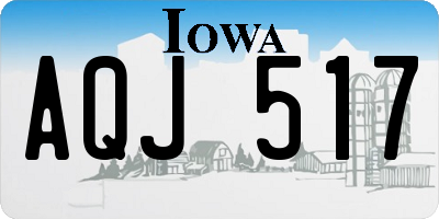 IA license plate AQJ517