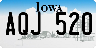 IA license plate AQJ520