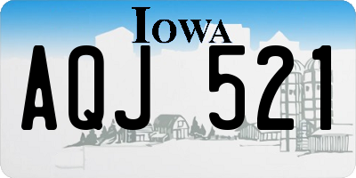 IA license plate AQJ521