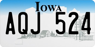IA license plate AQJ524