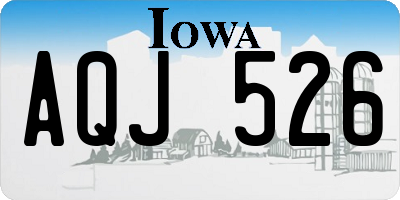 IA license plate AQJ526