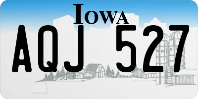 IA license plate AQJ527