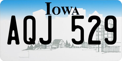 IA license plate AQJ529