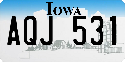 IA license plate AQJ531