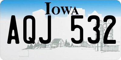 IA license plate AQJ532