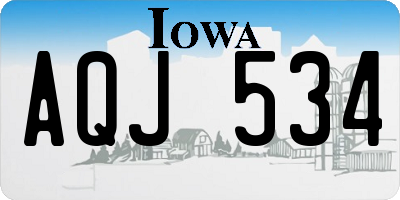 IA license plate AQJ534