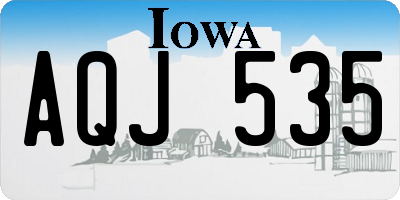 IA license plate AQJ535
