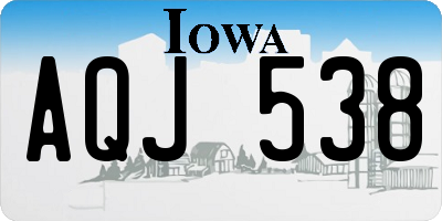 IA license plate AQJ538