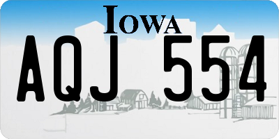 IA license plate AQJ554
