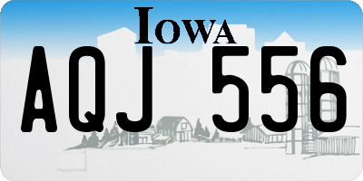 IA license plate AQJ556