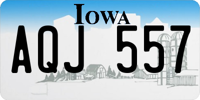 IA license plate AQJ557