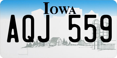 IA license plate AQJ559