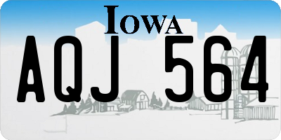 IA license plate AQJ564