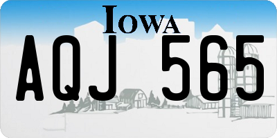 IA license plate AQJ565