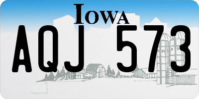 IA license plate AQJ573