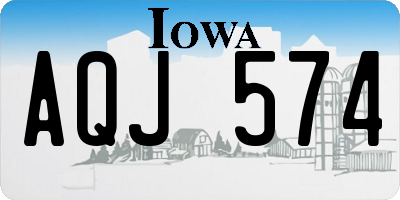 IA license plate AQJ574