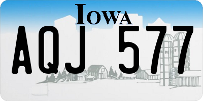 IA license plate AQJ577