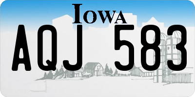 IA license plate AQJ583