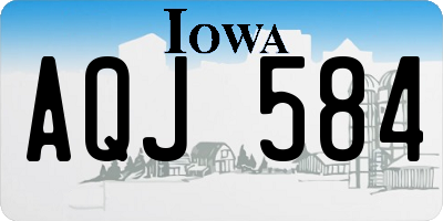 IA license plate AQJ584