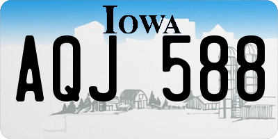 IA license plate AQJ588
