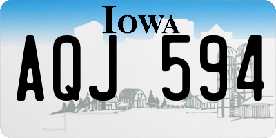 IA license plate AQJ594