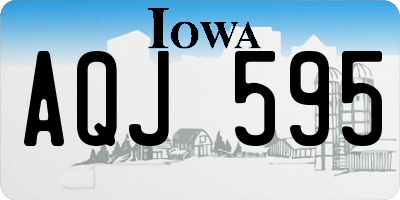 IA license plate AQJ595
