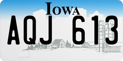 IA license plate AQJ613