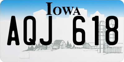 IA license plate AQJ618