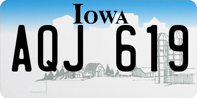 IA license plate AQJ619