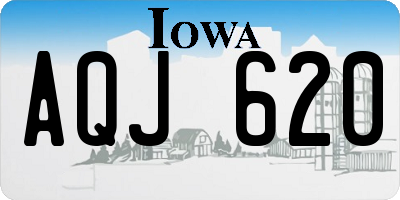 IA license plate AQJ620