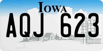 IA license plate AQJ623